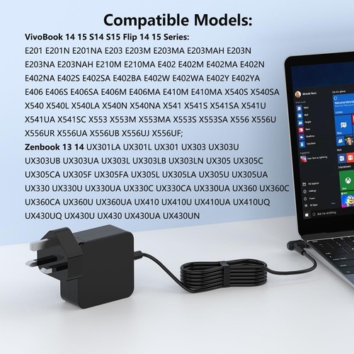 45w laptop charger compatible - charger,